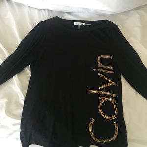 Calvin Klein black long sleeve tee